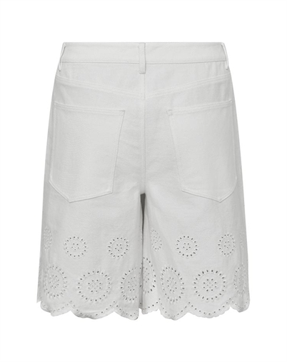 Global F - Talina Scallop Shorts - White